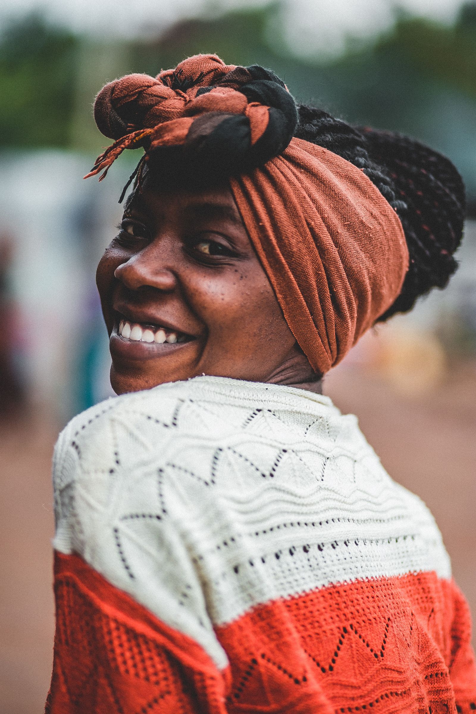 A woman reading the Bible in her language